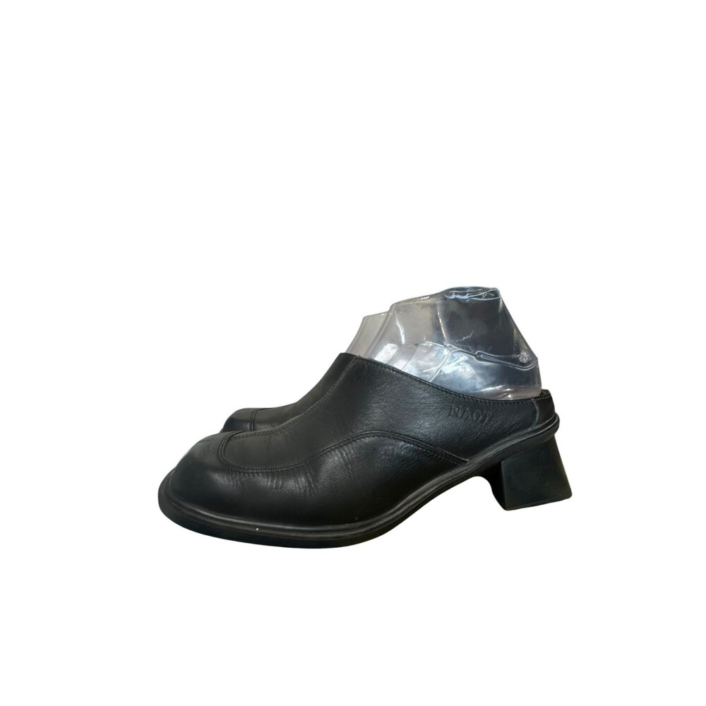 Naot Mules Black Leather Heel Clogs Comfort Outdoor Sz 7.5 EU 38 Boho